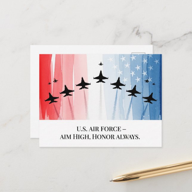 Cartão Postal Dia dos Veteranos - Homenageando todos que servira (Frente/Verso In Situ)