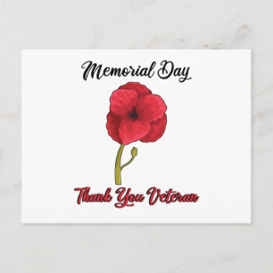 Cartão Postal Dia dos Veteranos Orgulho dos EUA Dia Memorial Pop