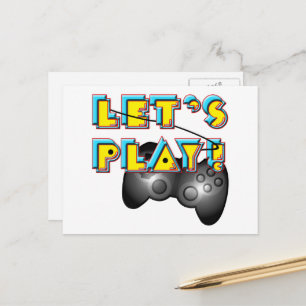 Cartão Postal Dia dos Video Games - Vamos Jogar!