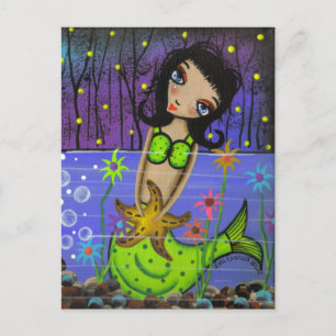 Cartão Postal Dia Folk Art Dos Mortos Por Lori Everett