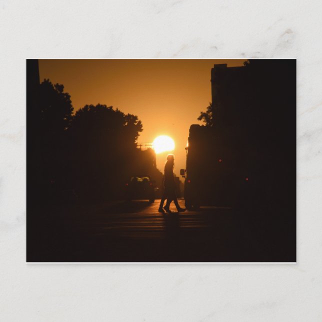 Cartão Postal Dia Hump Sunset Sobre Oakland (Frente)