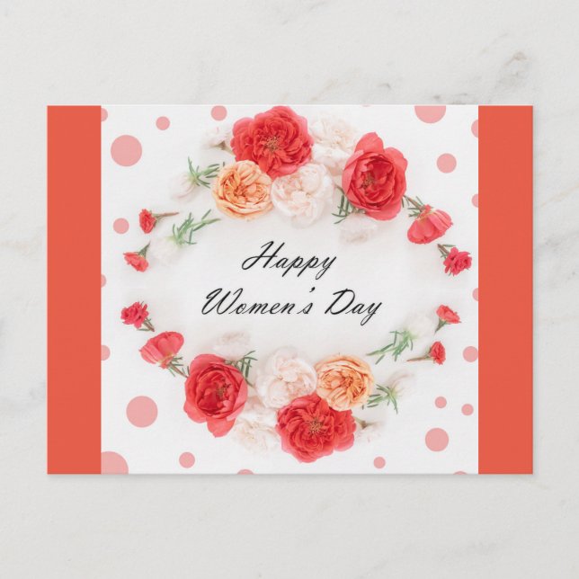 Cartão Postal dia internacional da mulher (Frente)