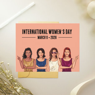 Cartão Postal Dia Internacional da Mulher