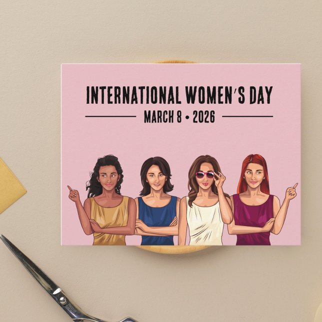 Cartão Postal Dia Internacional da Mulher (Criador carregado)