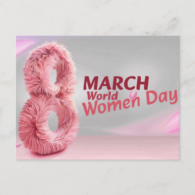 Cartão Postal dia internacional da mulher (Frente)