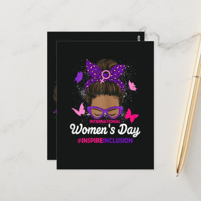 Cartão Postal Dia Internacional da Mulher (Frente/Verso In Situ)