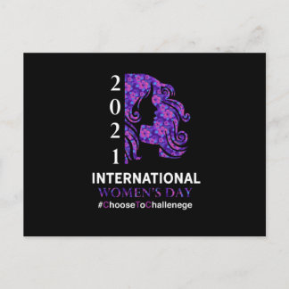 Cartão Postal Dia Internacional da Mulher 2021 Escolha o desafio
