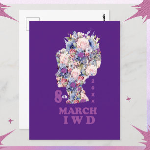 Cartão Postal Dia Internacional da Mulher 2025: Celebrar Feminin