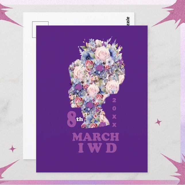 Cartão Postal Dia Internacional da Mulher 2025: Celebrar Feminin (Criador carregado)