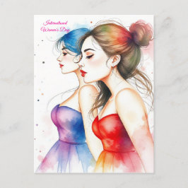 Cartão Postal Dia Internacional da Mulher, 8 de março