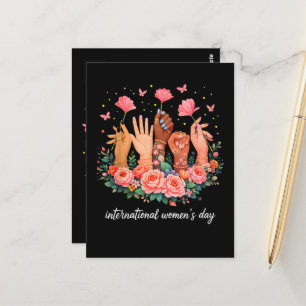 Cartão Postal Dia Internacional da Mulher 8 Março 2026