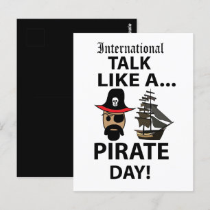 Cartão Postal Dia Internacional de Falar como um Pirata