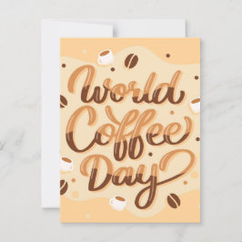 Cartão Postal Dia Internacional do Café