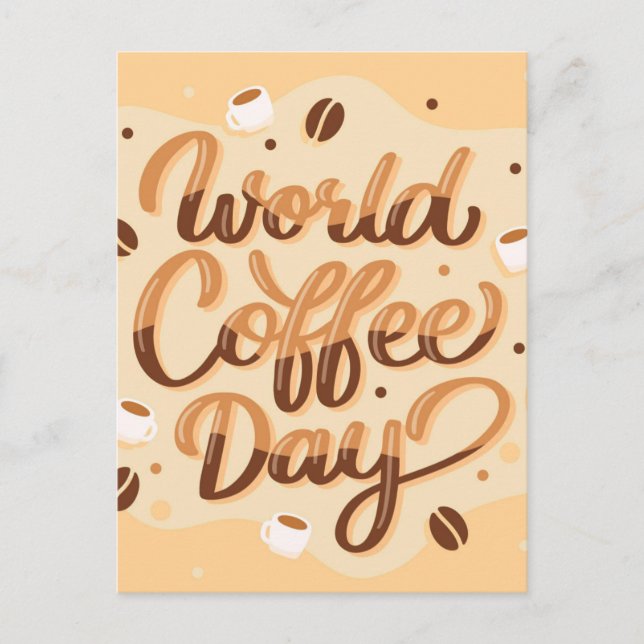 Cartão Postal Dia Internacional do Café (Frente)