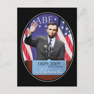 Cartão Postal Dia Moderno Abraham Lincoln
