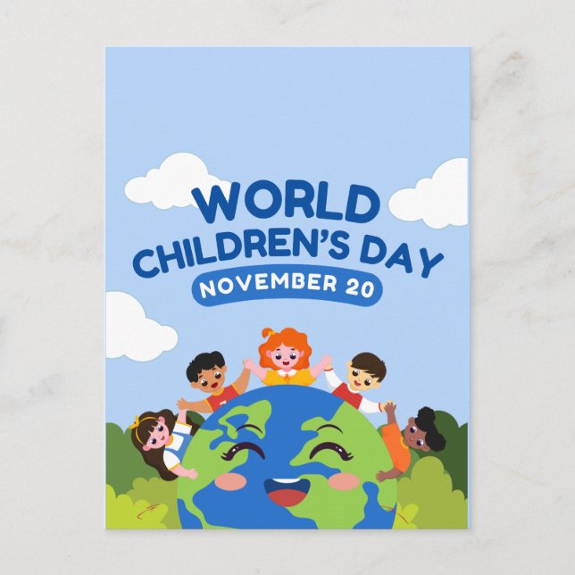 Cartão Postal Dia Mundial da Criança | 20 de novembro (Frente)