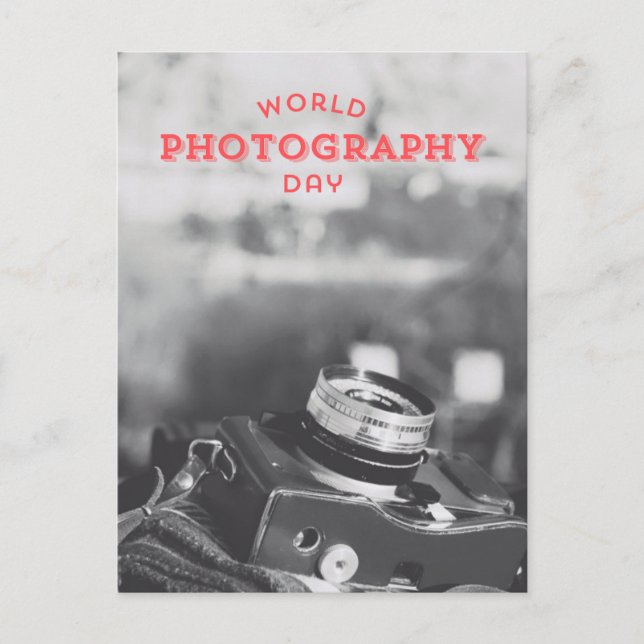 Cartão Postal Dia Mundial da Fotografia (Frente)