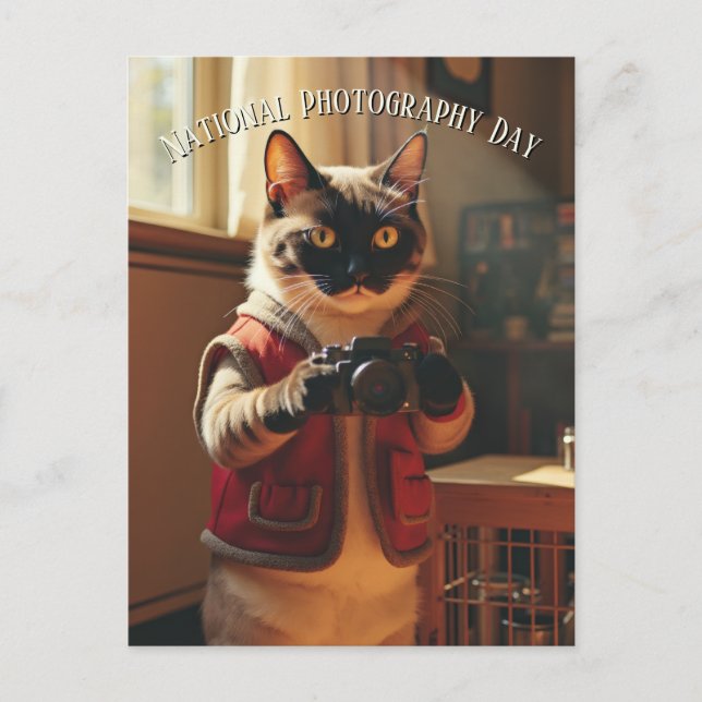 Cartão Postal Dia Mundial da Fotografia (Frente)