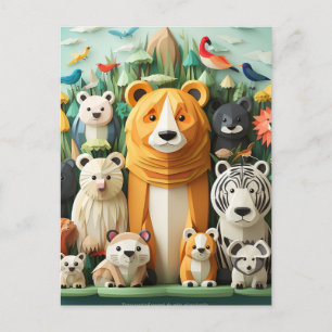 Cartão Postal Dia Mundial dos Animais