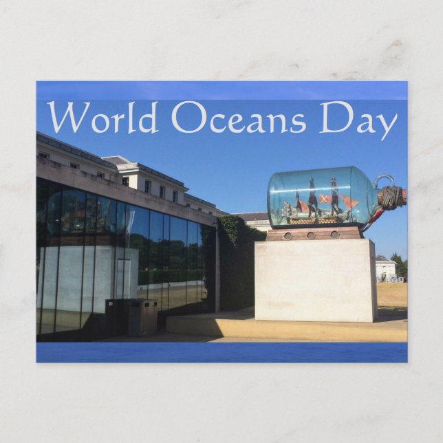 Cartão Postal Dia Mundial dos Oceanos (Frente)