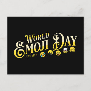 Cartão Postal Dia Mundial Emoji
