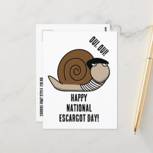 Cartão Postal Dia Nacional da Escargot