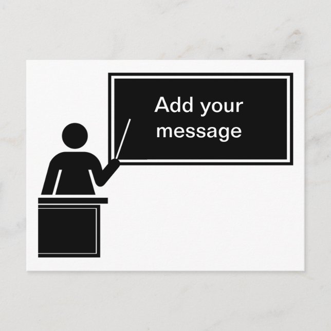 Cartão Postal Dia Nacional de Apreciação de Professores (Frente)