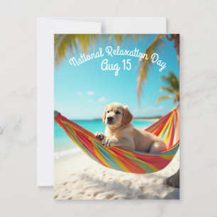 Cartão Postal Dia Nacional de Relaxação