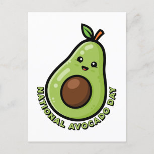 Cartão Postal Dia Nacional do Avocado