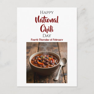 Cartão Postal Dia Nacional do Chili Quarta Quinta-feira de Fev
