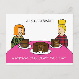 Cartão Postal Dia Nacional do Chocolate - 27 de janeiro