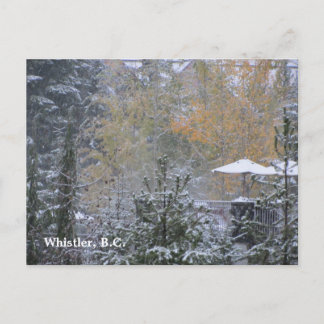Cartão Postal Dia Nevado em Whistler B.C.