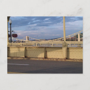 Cartão Postal Dia parcialmente nublado sobre as três pontes das 