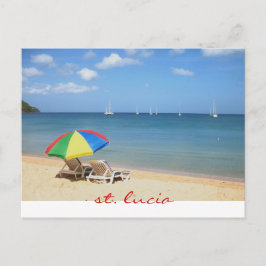 Cartão Postal dia perfeito e ideal no paraíso, St Lucia