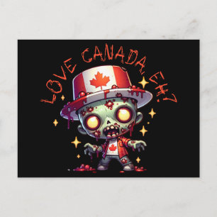 Cartão Postal Dia Zombie Canadá