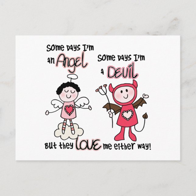 Cartão Postal Diabo do anjo (Frente)