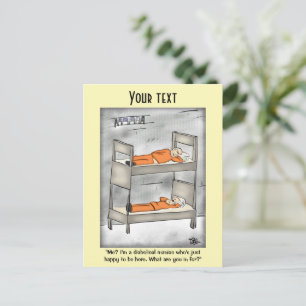 Cartão Postal Diabólico Amarelo Claro