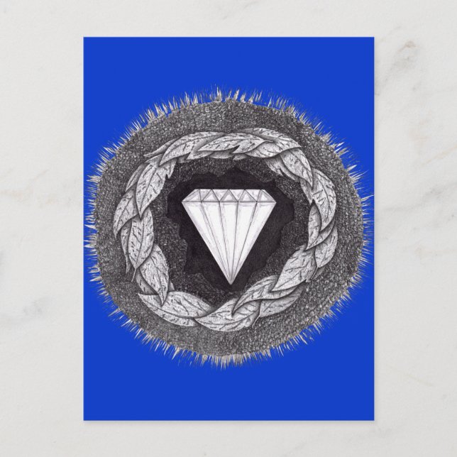 Cartão Postal Diamante Formado Sob Pressão Do Excelente (Frente)