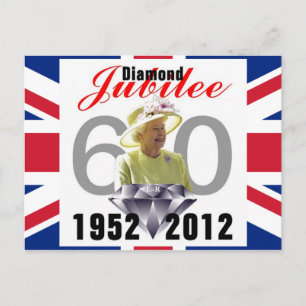 Cartão postal Diamond Jubilee 1952-2012