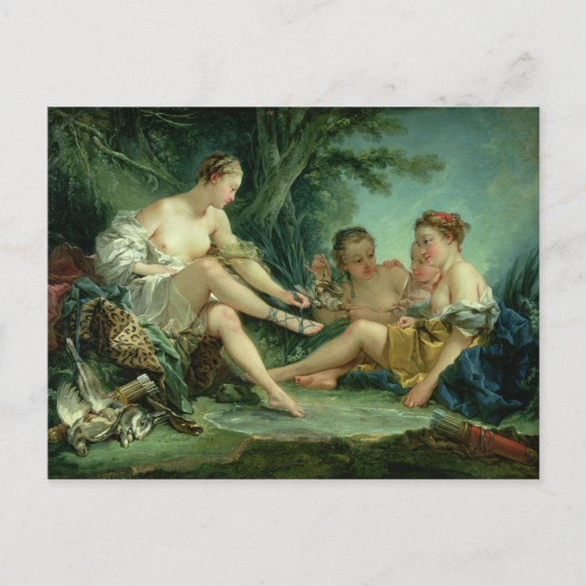 Cartão Postal Diana depois da Caça, 1745 (Frente)