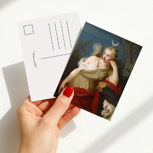 Cartão Postal Diana, Deusa da Caça   Pietro Rotari
