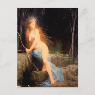 Cartão Postal Diana - famosa pintura de colheita - Lefebvre