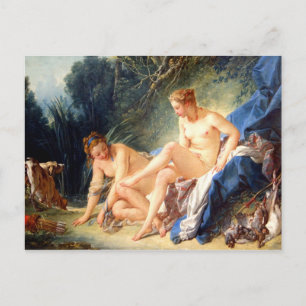 Cartão Postal Diana Saindo De Seu Banho