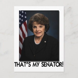 Cartão Postal Dianne Feinstein, é a minha senadora!