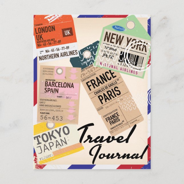 Cartão Postal Diário viagem (Frente)
