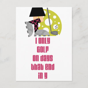 Cartão Postal Dias de GolfChick