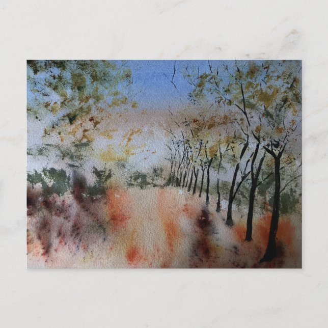 Cartão Postal Dias de outono (Frente)