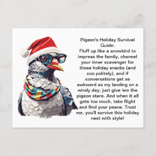 Cartão Postal Dicas De Sobrevivência De Feriado Engraçadas De Um