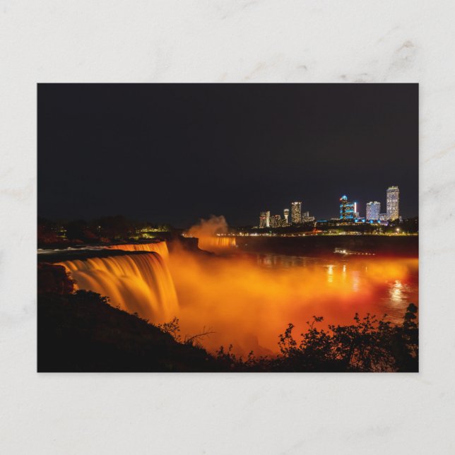 Cartão Postal Die Niagarafälle zwischen Kanada und USA Postkarte (Frente)