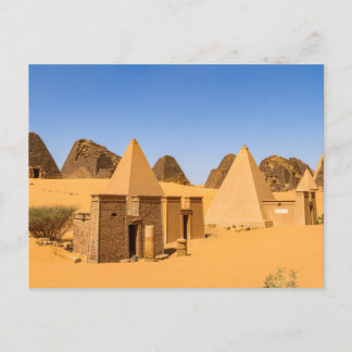 Cartão Postal Die Pyramiden von Meroe Postkarte